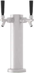 Zephyr Presrv™ Double Tap Kit - Includes Two Taps, Stainless Steel Tower, 2 Beer Lines, Gas Line, Regulator, CO2 Tank and 2 D-style Keg Couplers - Designed to use with a Presrv™ kegerator