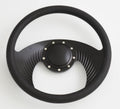14'' Billet Half Wrap 9 Bolts Steering Wheel with 2'' Dish and Horn Button(Black)