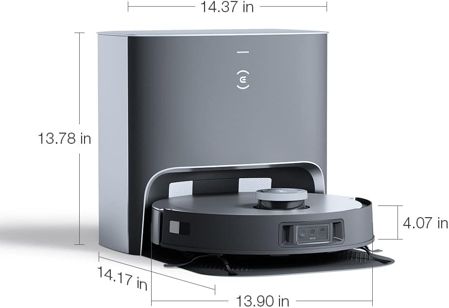 ECOVACS R-OZX1PLUS DEEBOT X1 PLUS Robotic Vacuum Cleaner Auto Empty Station + AIVI 3D + TrueMapping 2.0 + AI Voice Assistance - Certified Refurbished
