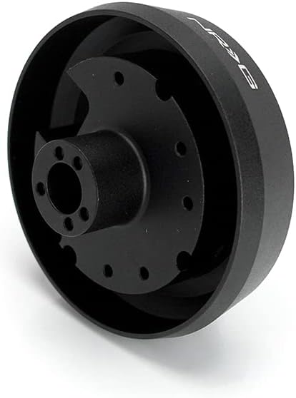 NRG Innovations NRG-SRK-145H Racing Style Steering Wheel Quick Release Short Hub Adapter, 6 X 70mm Bolt Pattern, Black Body