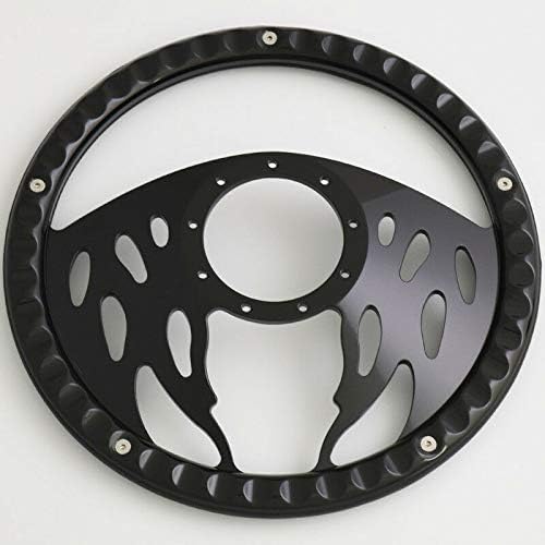 14'' Billet Half Wrap 9 Bolts Steering Wheel with 2'' Dish and Horn Button(Tan)