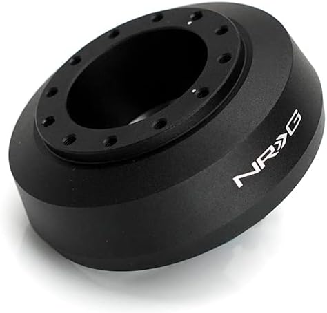 NRG Innovations NRG-SRK-145H Racing Style Steering Wheel Quick Release Short Hub Adapter, 6 X 70mm Bolt Pattern, Black Body