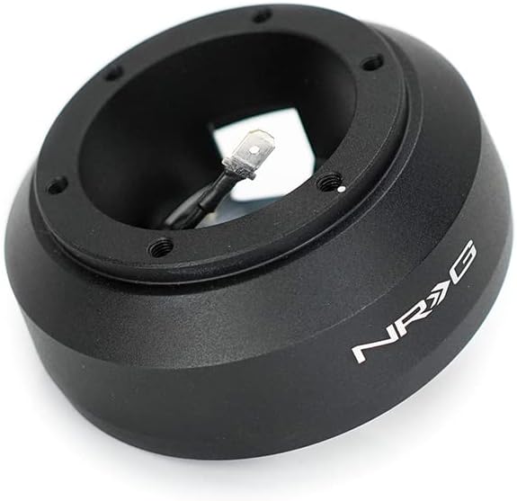 NRG Innovations NRG-SRK-183H Racing Style Steering Wheel Quick Release Short Hub Adapter, 6 X 70mm Bolt Pattern, Black Body