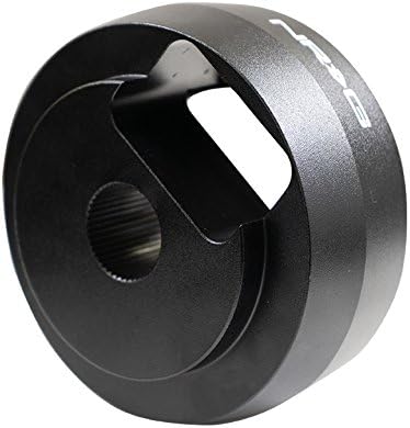 NRG Innovations Racing Style Steering Wheel Short Hub, Lockable Aluminum Steering Shaft, 6x70mm Bolt Pattern Quick Release Adapter Unit, Compatible With 04-06 Pontiac GTO, Black, NRG-SRK-COMH