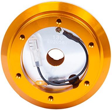 NRG Innovations Racing Style Steering Wheel Short Hub, Lockable Aluminum Steering Shaft, 6x70mm Bolt Pattern Quick Release Adapter Unit, Compatible With 94-02 Honda Accord, Rose Gold, NRG-SRK-130H-RG