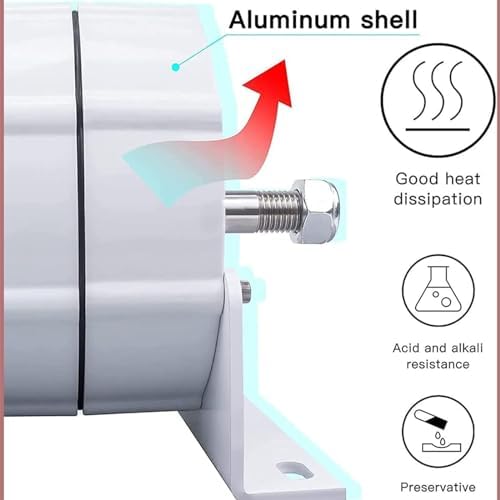 1000W Wind Turbine Generator - Gearless 3 Phase PM Alternator, Low RPM for Water Power, 12V/24V/48V/120V/220V AC, Eco-Friendly Renewable Energy Solution for Home and Off-Grid Use