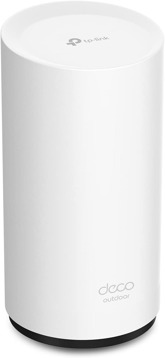TP-Link Deco Outdoor Mesh WiFi (X50-Outdoor) – AX3000 Dual Band WiFi 6 Mesh, Dual Gigabit Ports, Weatherproof, Works with Deco Mesh, Pole/Wall/Table Mount, 1-Pack