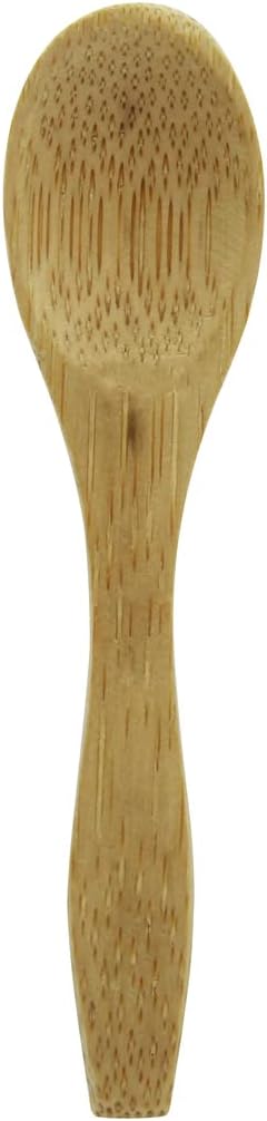 PacknWood 209BBTUNG-''Tung' Bamboo Mini Spoon disposable wooden spoons-wood compostable spoon-travel utensils-spoon for cooking,Eating,Parties,-single wooden spoon 3.5'| 500 pcs.