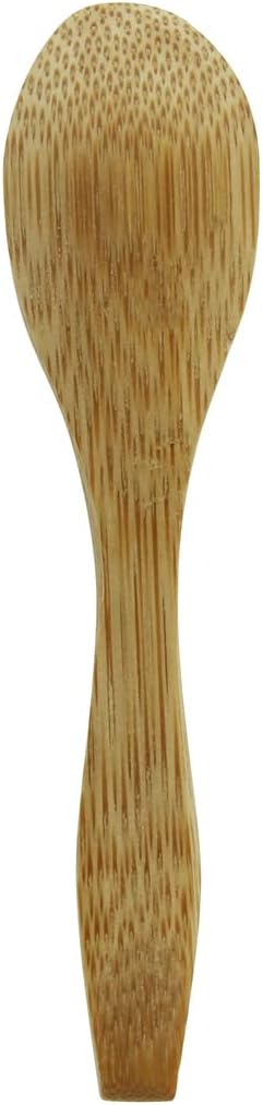 PacknWood 209BBTUNG-''Tung' Bamboo Mini Spoon disposable wooden spoons-wood compostable spoon-travel utensils-spoon for cooking,Eating,Parties,-single wooden spoon 3.5'| 500 pcs.