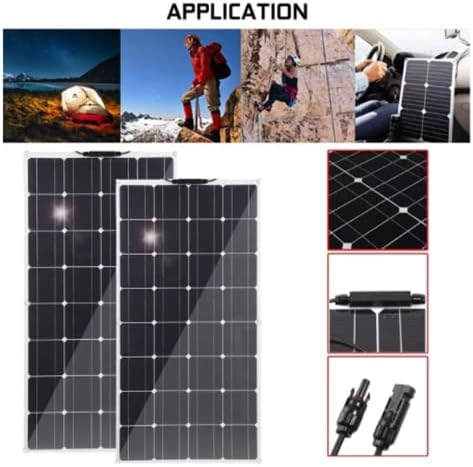 High Efficiency 2000W 18V Monocrystalline Solar Panel - Portable, Flexible, Waterproof for Outdoor Emergency Charging & Rechargeable Devices