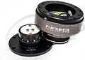 NRG Steering Wheel Quick Release Kit - Generation 2.0 - Black with Titanium Ring SRK-200BK