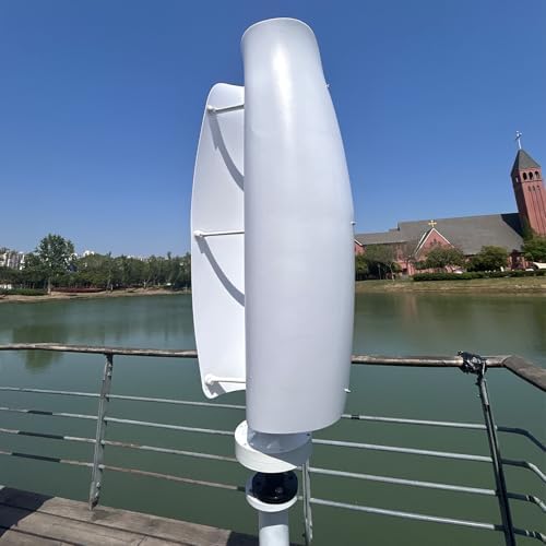 1000W Vertical Wind Turbine Generator with MPPT Controller - Efficient 12V/24V/48V AC Renewable Energy for Home, RV, Marine, Off-Grid Systems - Eco-Friendly Solution (White)