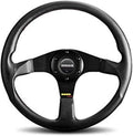 Momo TUN35BK0B Tuner Black 350 mm Leather Steering Wheel | Black Leather