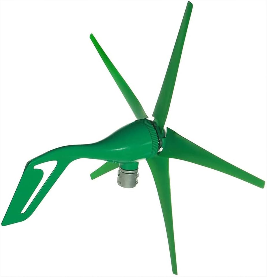 1000W Wind Turbine Generator Kit, Free Energy Windmill Generator, Small 5 Blades Wind Turbine Generator, Industrial Machinery Equipment for Marine Home Charging