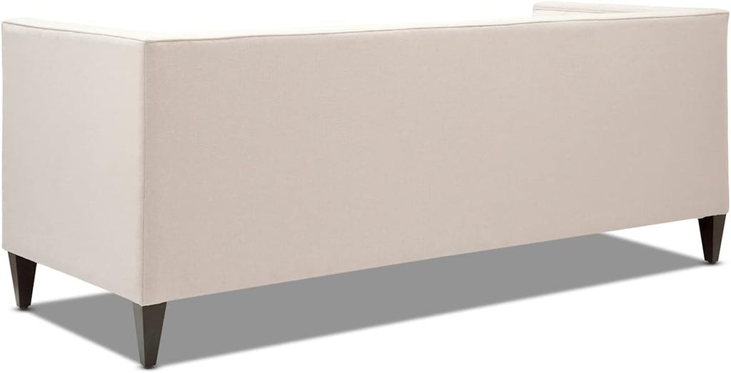 Jennifer Taylor Home Jack 84' Modern Tuxedo Tufted Sofa, Sky Neutral Beige Polyester