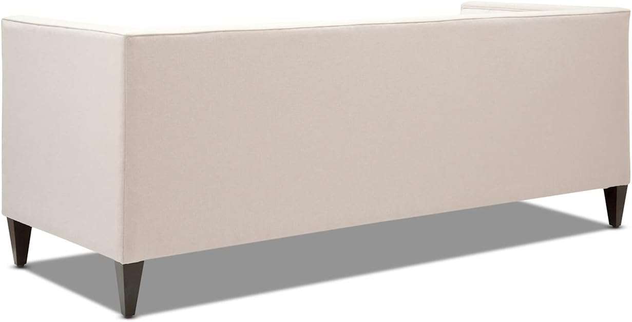Jennifer Taylor Home Jack 84' Modern Tuxedo Tufted Sofa, Sky Neutral Beige Polyester