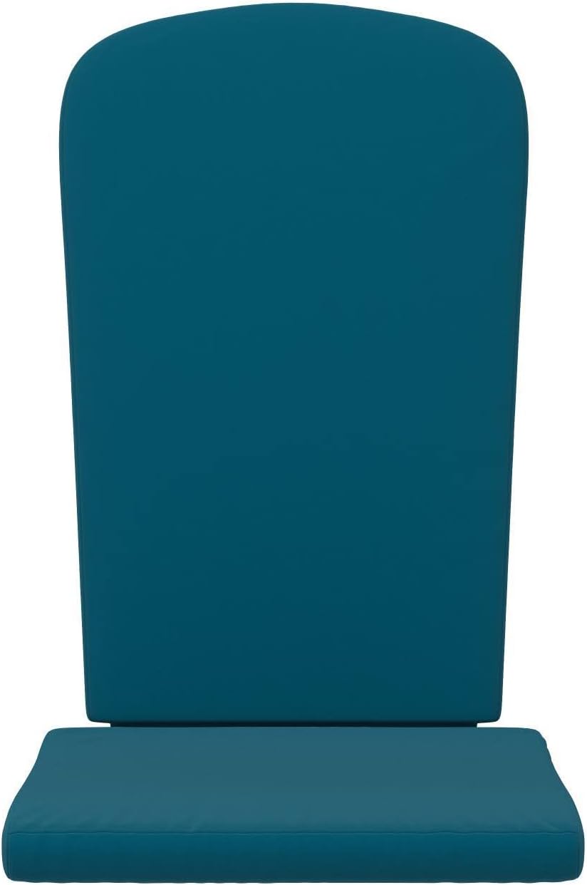 Flash Furniture Charlestown Set of 2 Adirondack Chair Cushions - Teal Fabric Cushions - 2' Thick Padding - Indoor/Outdoor - Patio Chair Replacement Cushions