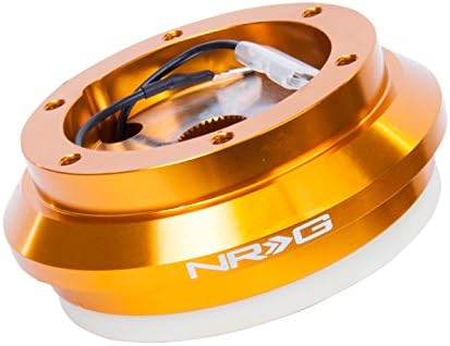 NRG Innovations Racing Style Steering Wheel Short Hub, Lockable Aluminum Steering Shaft, 6x70mm Bolt Pattern Quick Release Adapter Unit, Compatible With 94-02 Honda Accord, Rose Gold, NRG-SRK-130H-RG