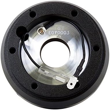 NRG Innovations NRG-SRK-181H Steering Wheel Quick Release Short Hub Adapter, 6x70mm Bolt Pattern, Retain Horn & Turn Signals, Black Body