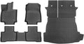 Custom Floor Mats & Cargo Liner for 2025 Toyota RAV4 PHEV (Plug-in Hybrid), All-Weather TPE Liners with Backrest Mats, 3D Laser Scanned for 2025 RAV4 New Generation, Black