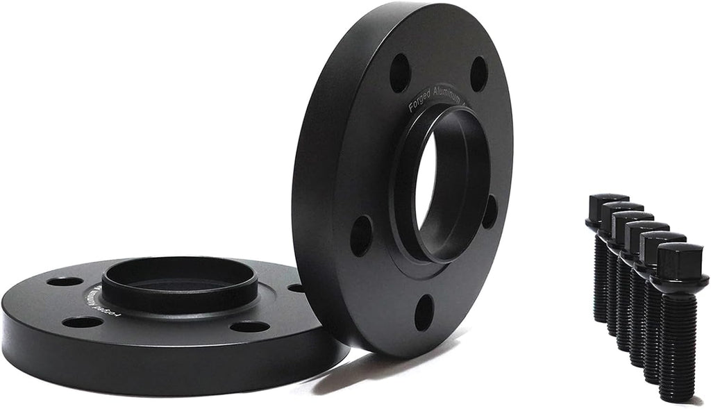JTP Compatible with Mercedes Benz G55,G65,G63,G500,G550,G300,G350,290GD,G Wagon,AMG,W460,W461,W463,W464,(1987-2025),4pcs 20mm Hub Centric Forging Wheel Spacers 5x130,+Long Black Bolts M14x1.5