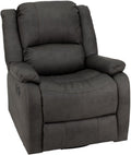 RecPro Charles Collection | 30' Swivel Glider RV Recliner | RV Living Room (Slideout) Chair | RV Furniture | Glider Chair (Gunmetal, 1-Pack)