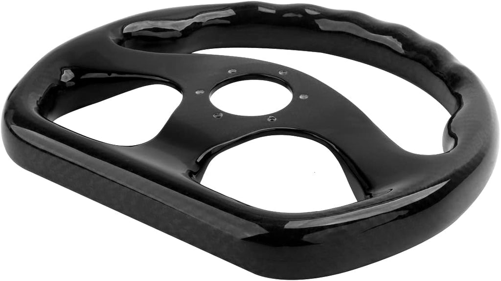 Carbon Fiber Racing Steering Wheel Flat Bottom 320mm Diameter Bolt