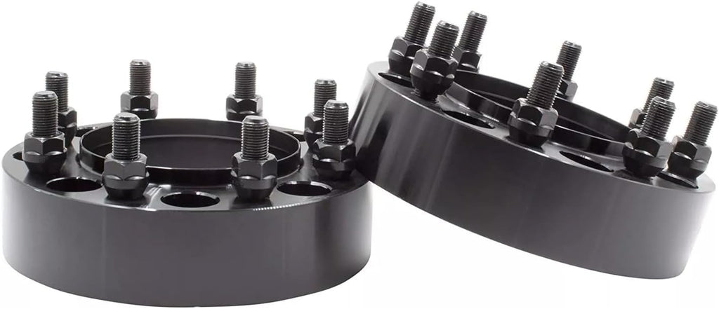 Set of 4 8x6.5 to 8x180 Wheel Spacer Adapters, 2' Thickness 14x1.5 for Express 2500 3500 | 2001-2010 for Silverado 2500 HD Sierra 2500 HD | 2001-2003 for Silverado 1500 HD