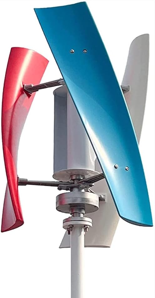 1000W Wind Turbine Generator 12V 24V Small Free Energy Generator, Vertical Wind Power Motor, Windmill Generator with Controller