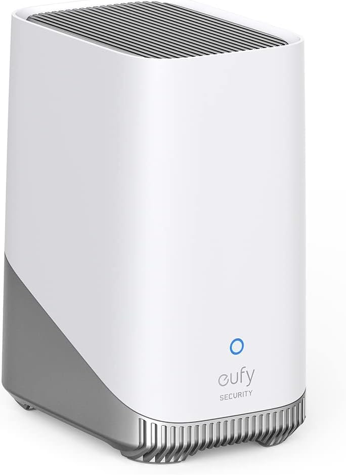 eufy Security HomeBase S380 (HomeBase 3) with Smart Display E10, eufy Edge Security Center, Local Expandable Storage up to 16TB, eufy Security Product Compatibility, 2.4 GHz Wi-Fi, No Monthly Fee