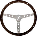 United Pacific 110794 Steering Wheel, 15', Woodgrain, for 3-Bolt Hubs