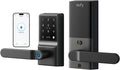 eufy Security Smart Lock C33, Fingerprint Keyless Door Lock with Handle, Built-in Wi-Fi, APP Remote Control, Biometric Door Knob for Entry Door, Auto Lock, IP53 Waterproof