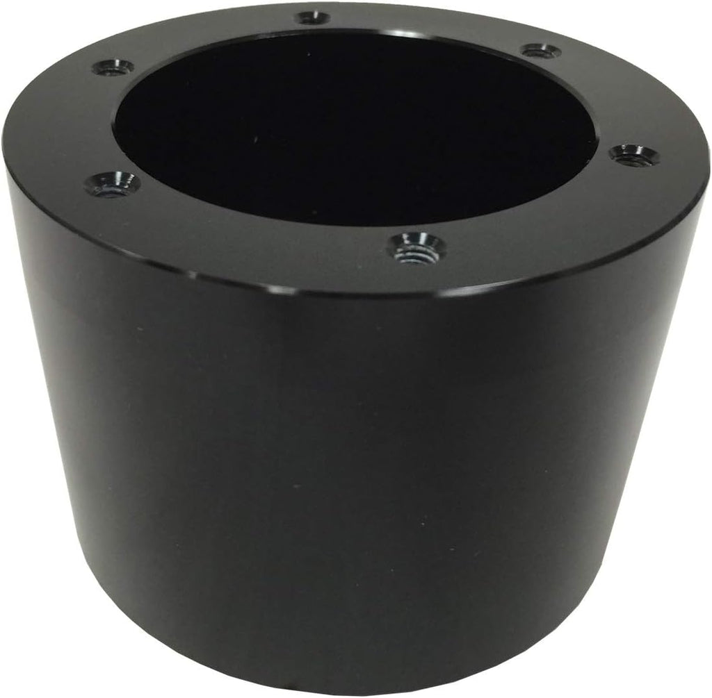 VSW Steering Wheel Hub Adapter 6 Bolt (Black) Compatible with 1959-1974.5 VW with 13/16 Spline STH1028BLK