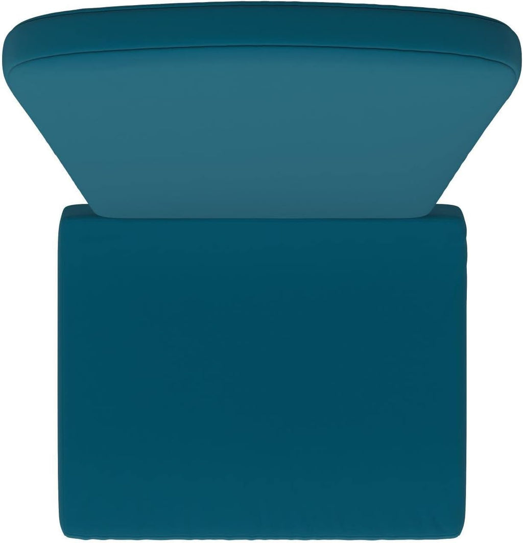 Flash Furniture Charlestown Set of 2 Adirondack Chair Cushions - Teal Fabric Cushions - 2' Thick Padding - Indoor/Outdoor - Patio Chair Replacement Cushions