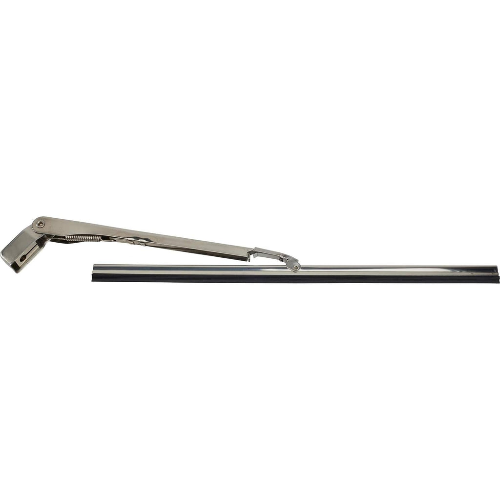 Stainless 12 Volt Electric Windshield Wiper Motors & Dual Switch Kit, 90-Degree Sweep, Universal Fitment, Self-Park Feature, Compact and Self-Contained, Premium Stainless Steel Construction