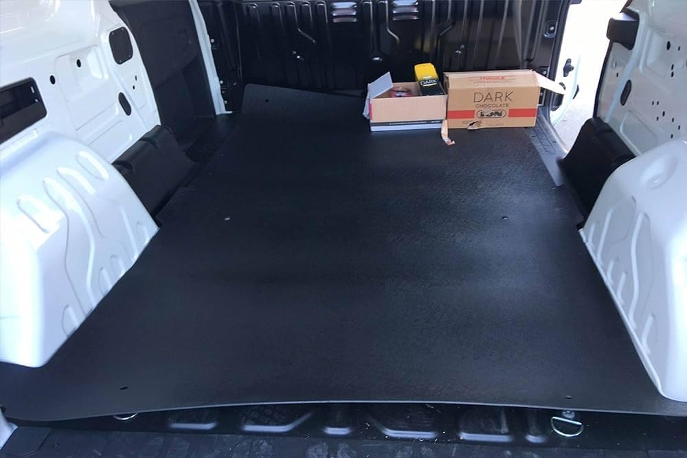 REZAW-PLAST Bed Liner for Ford Transit Connect Long Only 2014-2024 Rear Rubber Cargo Liner Cargo Van Accessories Odor Heavy Duty 1/8 Thickness Black (Short 105in wheelbase)