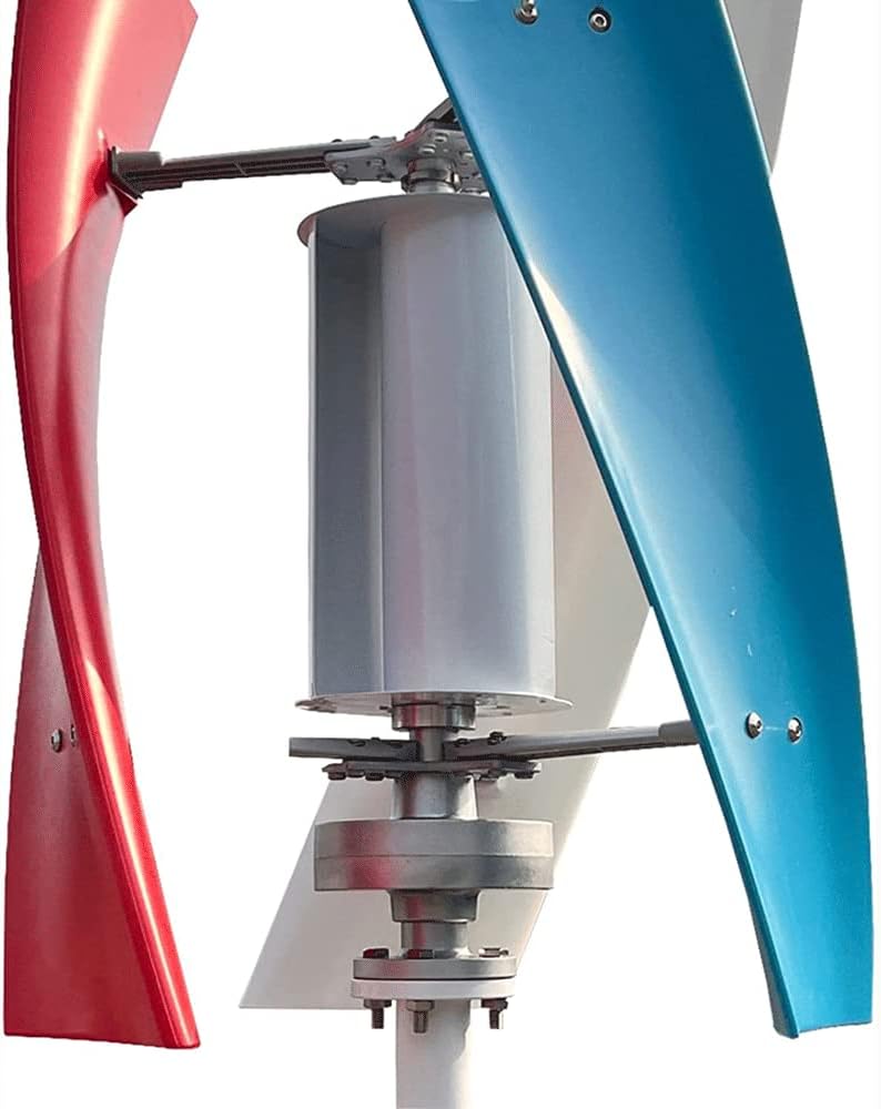 1000W Wind Turbine Generator 12V 24V Small Free Energy Generator, Vertical Wind Power Motor, Windmill Generator with Controller
