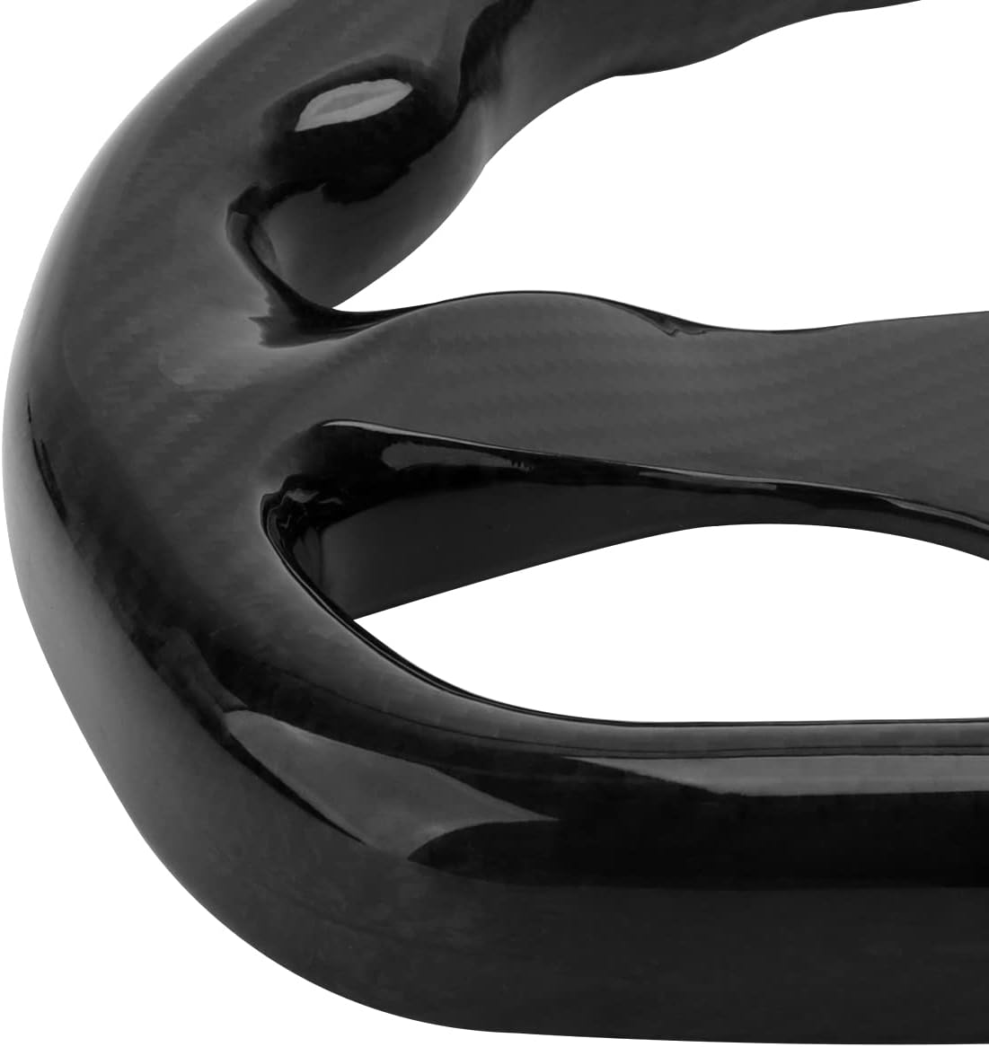 Carbon Fiber Racing Steering Wheel Flat Bottom 320mm Diameter Bolt
