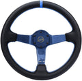 NRG Innovations NRG-RST-036CF-BL Carbon Fiber Steering Wheel 350mm Blue Carbon Fiber, Blue Stiching, Blue Center Mark, Leater