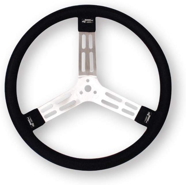 Longacre 52-56811 17 in Aluminum Steering Wheel, Black