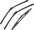 Car Windshield Wiper Compatible For Vauxhall Opel Zafira B 2005-2011 Front And Rear Wiper Blade Brush Accessories 28'+22'+14'