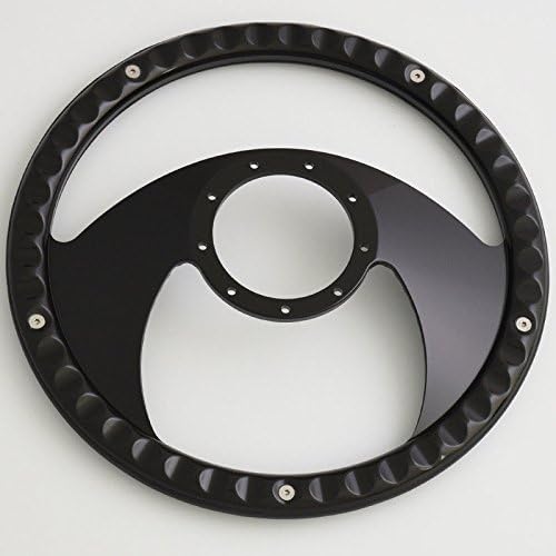 14'' Billet Half Wrap 9 Bolts Steering Wheel with 2'' Dish and Horn Button(Red)