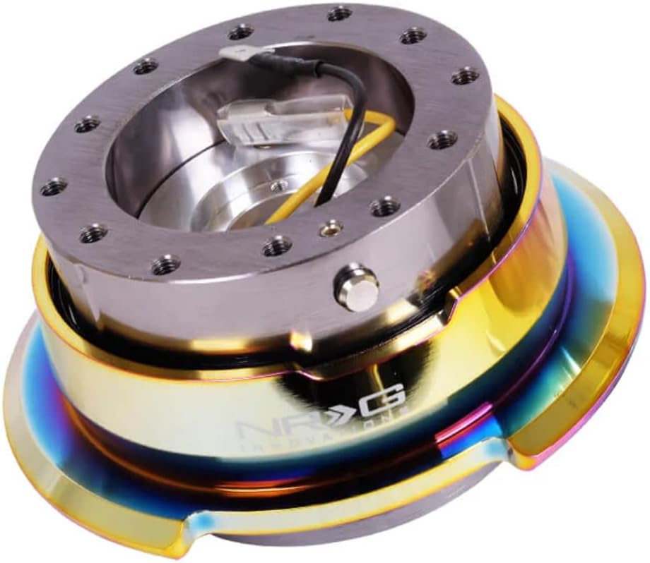 NRG Innovations, SRK-280GM-MC, 6 Hole Steering Wheel Gun Metal Neo Chrome Quick Release Hub Adapter Gen 2.8 SRK-280GM-MC