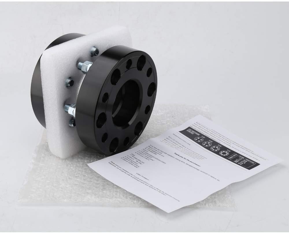 KSP 6X5.5 Wheel Spacers for Silverado Sierra,1.5'(38mm) Real Forged Spacers with 78.1mm Hub Bore M14x1.5 Studs fit for Tahoe Avalanche Express Suburban Sierra Yukon
