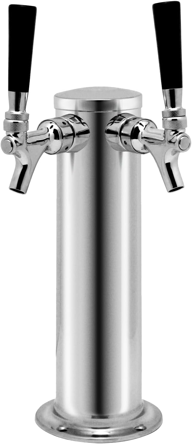 Bull Outdoor Products Outdoor Rated Kegerator – 304 Stainless Steel Single Tap Beer Fridge with Digital Temperature Control, Front Venting, and Locking Door – Built-In or Freestanding