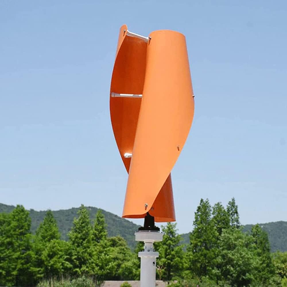 1000W Wind Turbine Generator Kit, Windmill Generator with Controller, 3 Phase Permanent Magnet Vertical Axis Wind Power Generator for Home Use