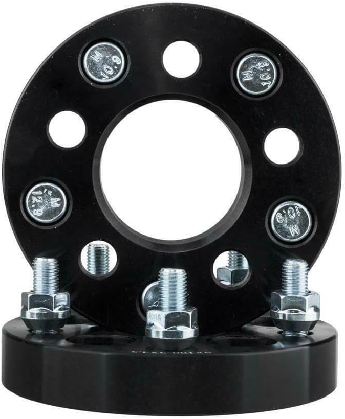 4PC 5x5.5 to 5x5 Wheel Adapters 1.25 Inch with 14x1.5 Studs Compatible with Ram 1500 5 Lug 5x139.7 to 5x127 Rims for 2014-2018 R-A-M 1500