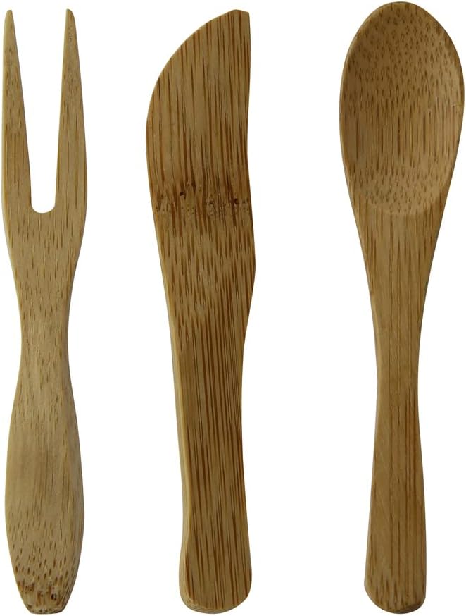 PacknWood 209BBTUNG-''Tung' Bamboo Mini Spoon disposable wooden spoons-wood compostable spoon-travel utensils-spoon for cooking,Eating,Parties,-single wooden spoon 3.5'| 500 pcs.