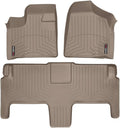 WeatherTech Custom Fit FloorLiners for Chrysler Town & Country Van, Routan, Town & Country Van - 1st & 2nd Row (454211-451412), Tan