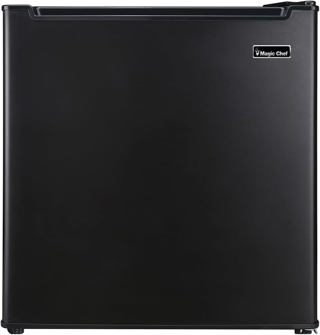 Magic Chef 1.7-cu. ft. Mini Fridge in Black, Small Compact All Refrigerator with No Freezer for Bedroom, Apartment, Dorm Room, Office